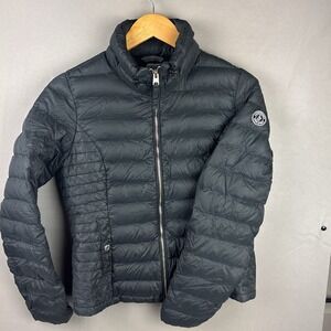 Abercrombie & Fitch Down Puffer Jacket Women's Medium Black